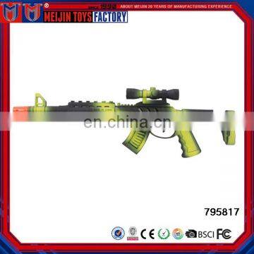 Kids black cheap plastic funny toy flint gun