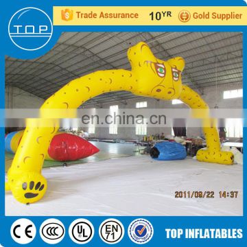 PVC gate designs parking finish line inflatable arch rental for wholesales