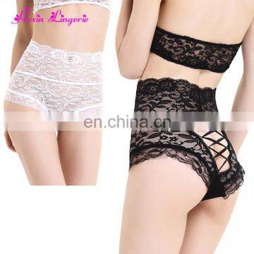 Big Stock high waist white open crotch underwear sex latest panty designs women