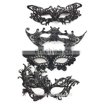 MCH-2376 Wholesale 2017 new product sexy lace veil black eye mask funny Cutout Eye Mask masquerade masks cheap for Halloween