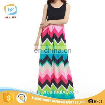 Wholesale Spandex Summer Girl Dress Rainbow Tulle Dress