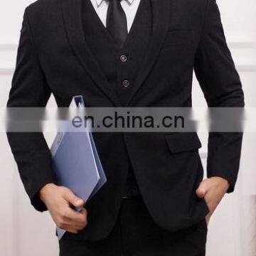 wholesale business suits- Custom Made Dark Blue Men Suit Men Slim Fit Wedding Suit