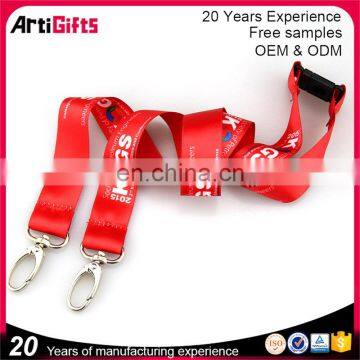 Artigifts wholesale good quality two hooks short lanyards for keys