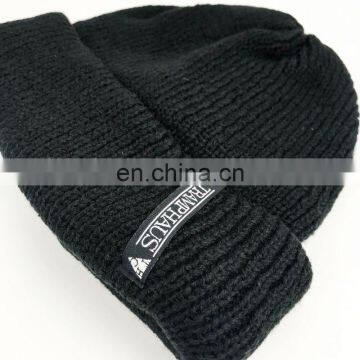 Custom Made Your Own Logo Embroidery Knit Beanie With Pom Pom photo-5