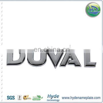 fashion design and factory price custom 3D soft plastic logo sticker,printed label sticker