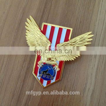 Craft custom gold plated eagle lapel pin