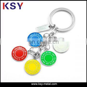 Customized colorful metal keychain for women