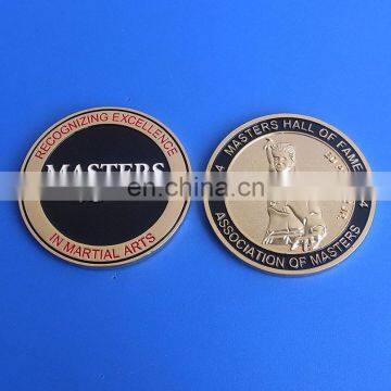 3D custom high quality kungfu souvenir challenge coin