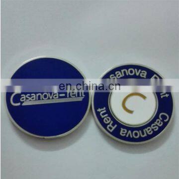 Customized magnetic golf ball markers metal golf poker chip with company logo