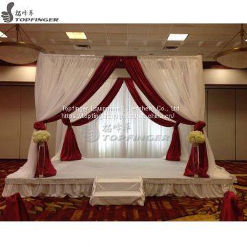 telescopic backdrop canada pipe and drape kits for wedding mandap decoration