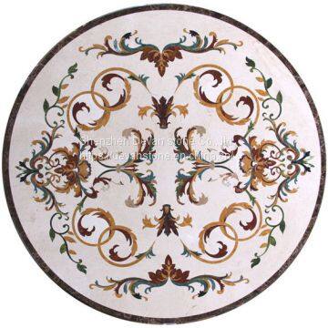 Arabic Marble Floor Flower Tile Waterjet Medallion photo-4