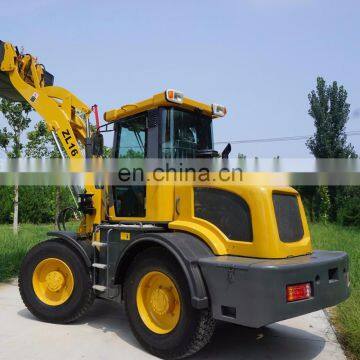 1600kg Rated loading Hydraulic boom front loader with road sweeper