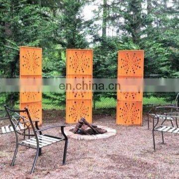 Hanging Corten Steel Texture Screen photo-5