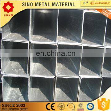 gi steel tubes zn coating with 60-120g square cut gi tube rectangular gi pipe