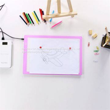 China A4 LED Copy Board Scale Magnetic back case Drawing Tracing Thin Light Pad Box Dimmable