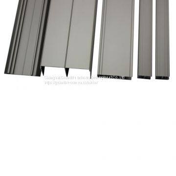 Anodized Silver Aluminium Profiles Sliding Door Frame for Wardrobe photo-3