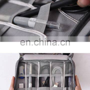 Double Layer Travel Data Cable Organizer Storage Bag photo-6