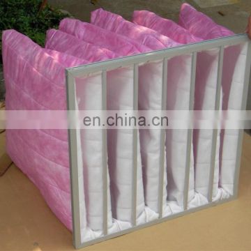 High Temperature Nonwovens medium efficiency HVAC activate carbon pocket air filter,Spray booth carbon bag filter