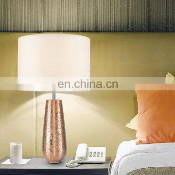 Novel Modern Custom Cheap Home Decor Rose Gold Desk Lamps Ceramic Foe Hotel Bedside photo-4