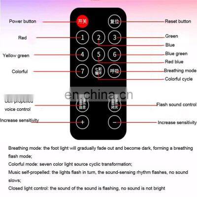7Colors Car Ambient Foot Star Starry Light Interior Neon Atmosphere Light Music Voice Control USB LED RGB Auto Decorative Lamp photo-4