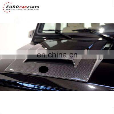 W463 carbon fiber hood cover fit for G-class W463 G500 G550 G55 G63 G65 carbon engine cover with B logo carbon bonnet