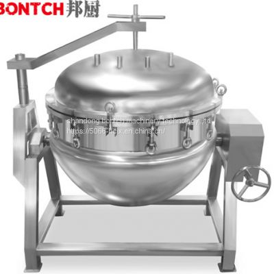 Big capacity industrial tilting pot jacketed steam cooker steam cooking equipment