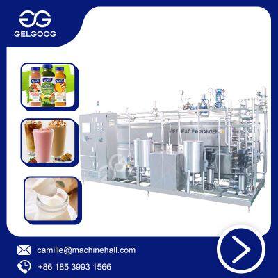 Ketchup Uht Tubular Sterilizer For Industry Juice Pasteurizer Machine