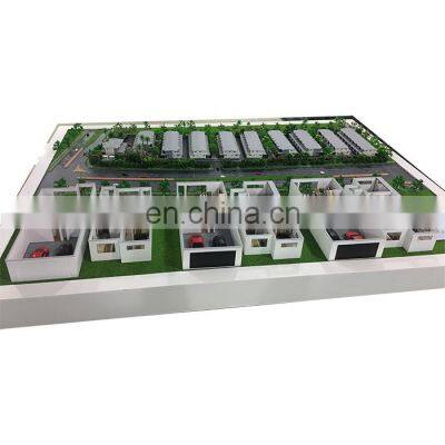 Construction building model with led light , architecture 3d modeling