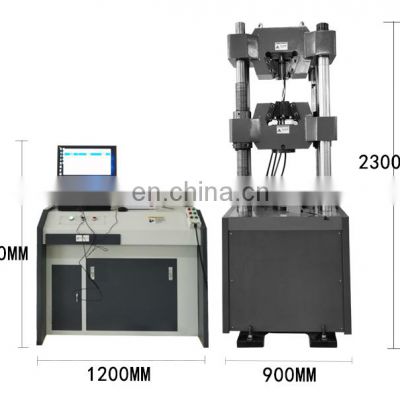 Steel universal tensile peel strength elongation break testing machine with astm