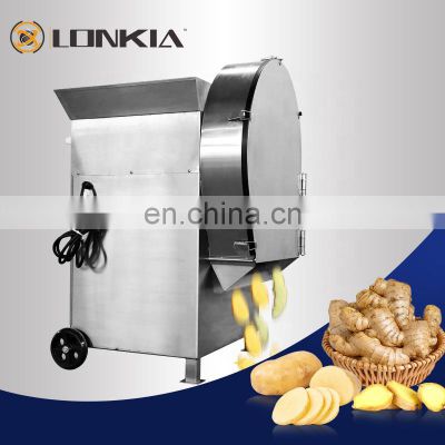 LONKIA Industrial vegetable slicing dicing carrot onion potato chip cutting machine