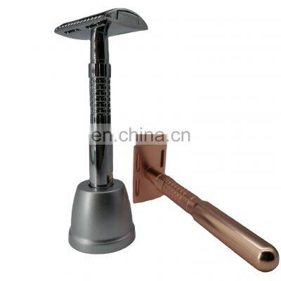 Factory price newest design mens grooming high quality safety razor for men & women tiger blades eco