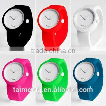 2016 silicone quartz watch o clock