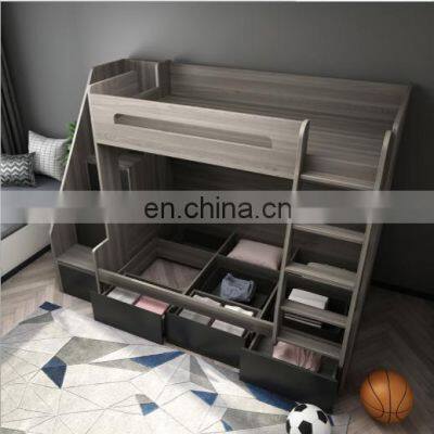 Functional Kids Bunk Bed Children Beds With Ladder and Ladder Ark photo-2