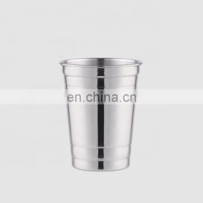 Factory Direct custom 16oz outdoor stainless steel water metal shot coffee wine cup with logo