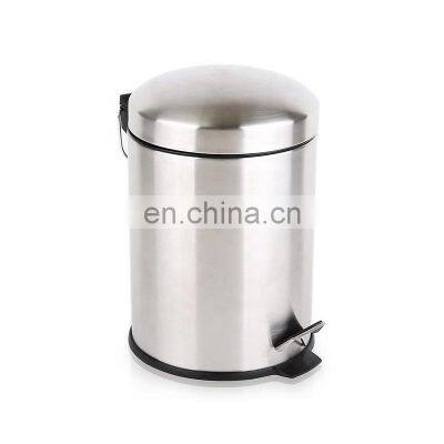 Unique Fancy Lid Wholesale Stainless Steel Garbage Can Dustbin 5l Food Waste Container Trash Can photo-4
