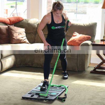 Gym Equipment Fitness Pilates Board Resistance Bands Steel Bar Multinational Exercise Board For Home Women photo-2