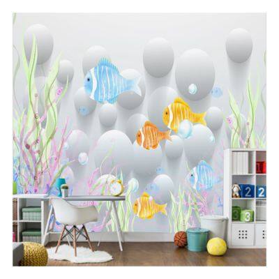 Printed Wall Mural Eco-friendly Interior Decorative Soundproof 3D Wall Mural Drop Ship