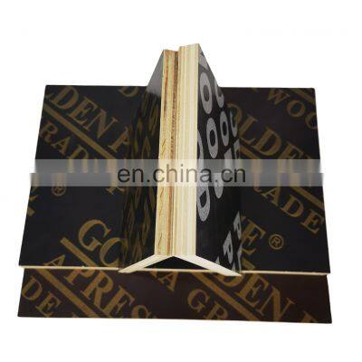 Two times hot press high quality black and brown marine plywood construction plywood 18mm