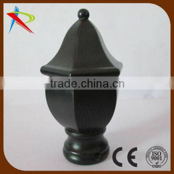 cap shape curtain finials by painting