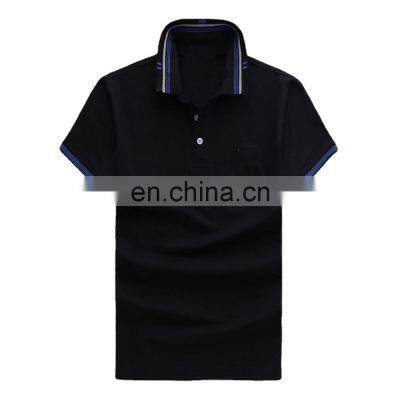 custom design wholesale black color man polo shirt