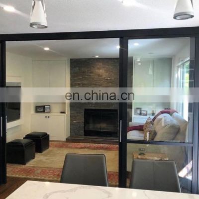 NFRC New product aluminum interior noiseless glass sliding doors 10 years warranty