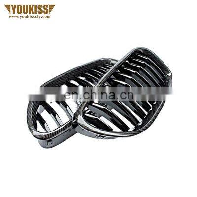 UKISS Genuine Auto Parts Car Grille For 2008-2013 BMW 1 Series E 82 E 87 E 88 Carbon Fiber Front Car Grille