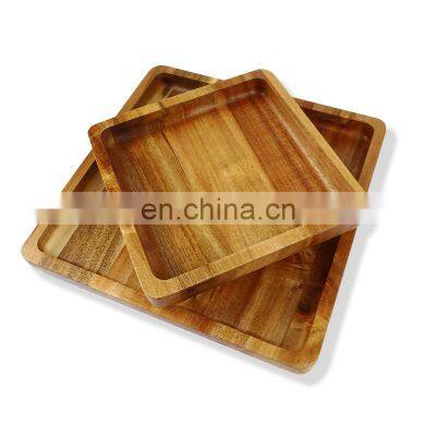 Bamboo Acacia Wood Double Dish Snack Bowl For Pistachios Peanuts Sunflower Seeds and Fruit Olives photo-4