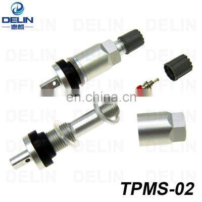 Automobile Tire Valves Replacement Kit for Tire Pressure Sensor Tpms Tubeless Valve Stems Aluminum Alloy