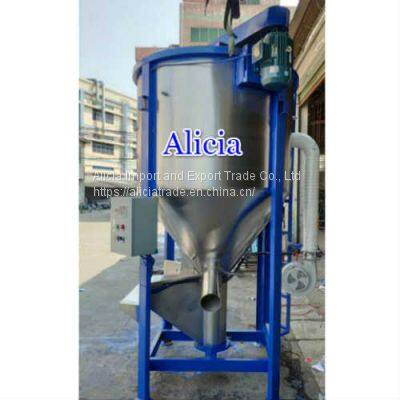 Helical Circular Plastic Pellet Mixer Machine Vertical Blender Plastic Mixer With Drying