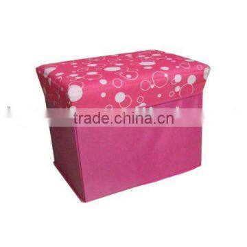 Fabric Storage Ottoman