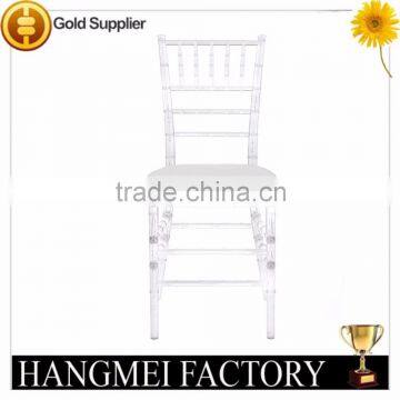 Wholesale Cheap Clear Resin Tiffany Chair With Cushion photo-4