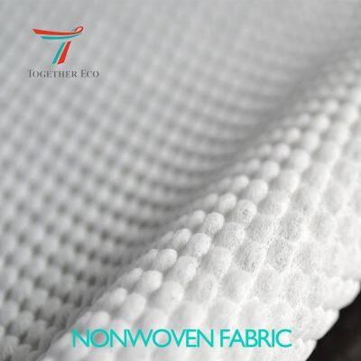 Sanitary Napkin Double Layer Whitening 25gsm Hot Air Embossed Pearl Nonwoven Fabric, Absorbent Hot Air Through Non-woven Fabric for Baby Diaper