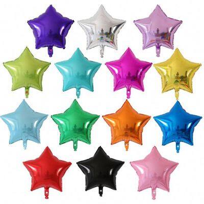 18inch Gradient/Macaron/Pure Color Star Balloons Helium Globos Wedding Birthday Party Decorations Baby Shower Supplies Foil
