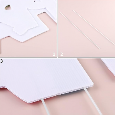 Colorful Die Cut Coroplast Letters 5mm Corrugated Birthday Yard Signs photo-4